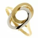 Yellow White Gold Woman Ring 803321714254