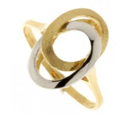 Yellow White Gold Woman Ring 803321714254