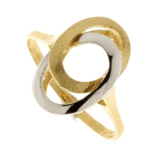 Yellow White Gold Woman Ring 803321714254