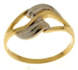 Yellow White Gold Woman Ring 803321714423