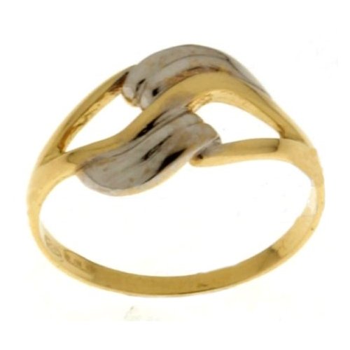 Yellow White Gold Woman Ring 803321714423