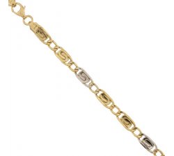 Herrenarmband aus Gelb- und Weißgold 803321732829