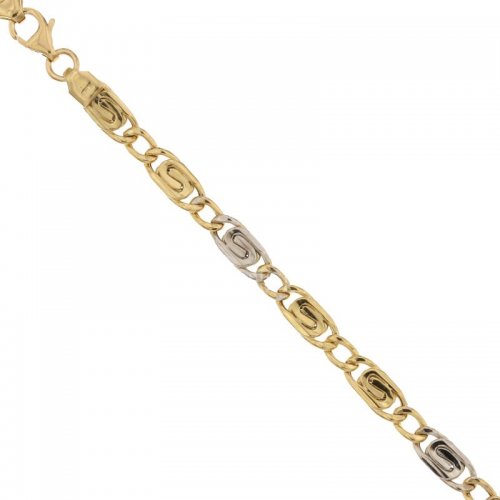 Men's Bracelet in Yellow and White Gold 803321732829