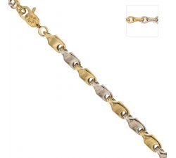 Herrenarmband aus Gelb- und Weißgold 80332174697