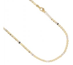 Yellow and White Gold Men's Necklace 803321735554