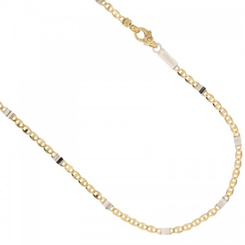 Yellow and White Gold Men's Necklace 803321735554