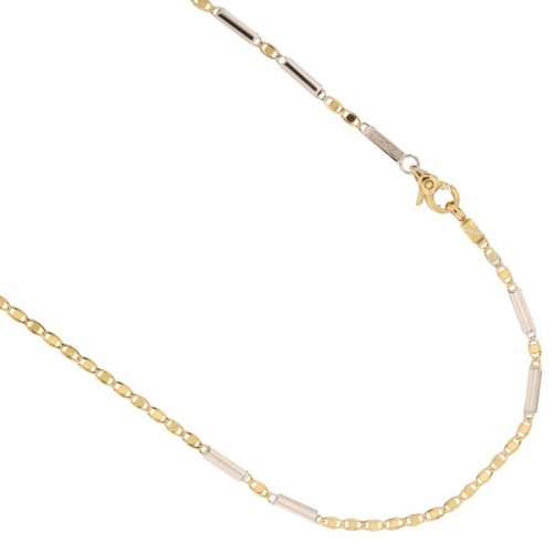 Yellow and White Gold Men's Necklace 803321736592