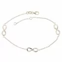 Bracciale infinito donna oro bianco 803321733367