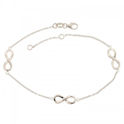 Bracciale infinito donna oro bianco 803321733367