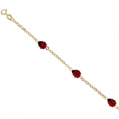 Bracciale da bimba coccinelle oro giallo 803321729127