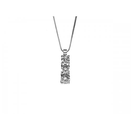 Necklace Promesse Jewelery Woman Trilogy Diamonds GTRY