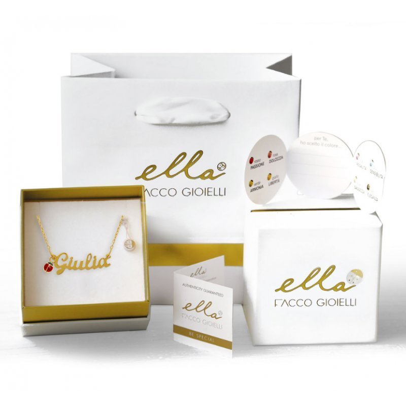 Halskette mit personalisierbarem Namen in Gold Facco Gioielli