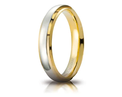 Two-tone Gold Wedding Rings