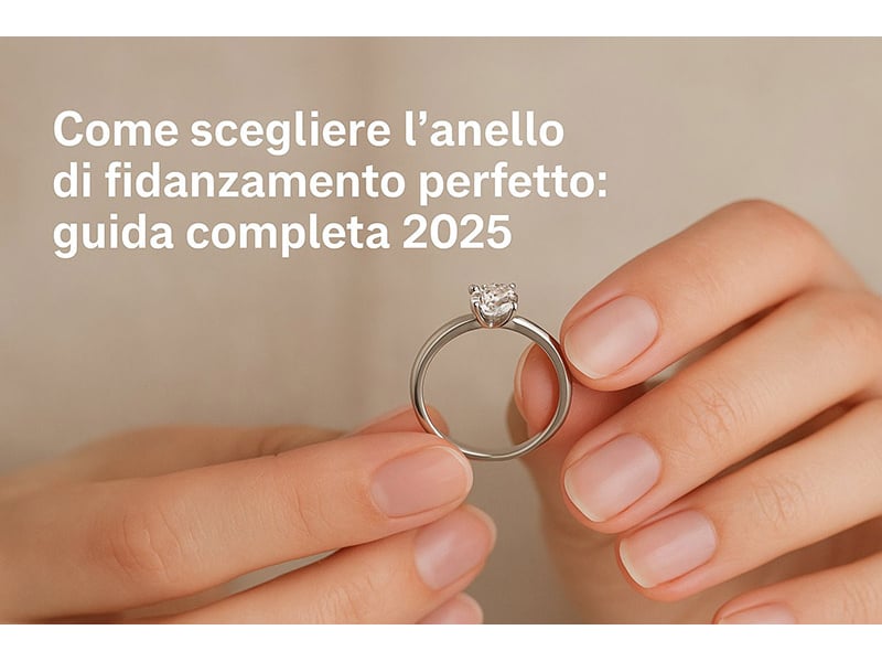 Come scegliere l'anello di fidanzamento perfetto: guida completa 2025
